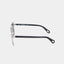 ALDA SUNGLASSES SHINY SILVER BLACK