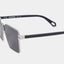 ALDA SUNGLASSES SHINY SILVER BLACK