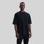CRESCENT BLACK T-SHIRT OVERSIZE - Monastery