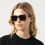 ALDA SUNGLASSES  SHINY SILVER BLACK