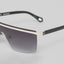 ADEI SUNGLASSES SHINY SILVER/BLACK GRADIENT GREY - Monastery