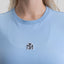 ASCARY T-SHIRT WOMEN FADED DENIM - Monastery