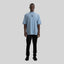 BARCHETTA T-SHIRT OVERSIZE FADED DENIM - Monastery