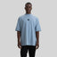 BARCHETTA T-SHIRT OVERSIZE FADED DENIM - Monastery