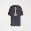 CARLIER T-SHIRT OVERSIZED MEN BLACK OYSTER