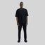 CRESCENT BLACK T-SHIRT OVERSIZE - Monastery