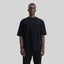 CRESCENT BLACK T-SHIRT OVERSIZE - Monastery