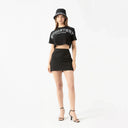 DUSTY CROP TOP WOMEN BLACK