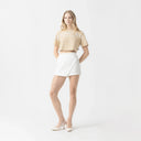 DUSTY CROP TOP WOMEN IRISH CREAM