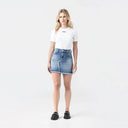 FLORA SKIRT WOMEN BLUE DENIM