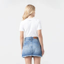 FLORA SKIRT WOMEN BLUE DENIM