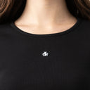 GODIVA CROP TOP WOMEN BLACK