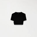 GODIVA CROP TOP WOMEN BLACK