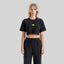 HARPER BLACK CROP TOP - Monastery