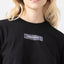 KISWA CROP TOP WOMEN BLACK METEORITE