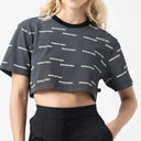 ISOLDEN CROP TOP WOMEN BLACK METEORITE L/G