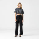 ISOLDEN CROP TOP WOMEN BLACK METEORITE L/G