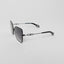 MALEN SUNGLASSES WOMEN SATIN BLACK BLACK GRADIENT GREY - Monastery