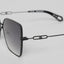 MALEN SUNGLASSES WOMEN SATIN BLACK BLACK GRADIENT GREY - Monastery