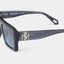 MSS2404-C7-52 IKER SUNGLASSES MEN TRANSPARENT GREY SHINY SILVER GRADIENT BLUE
