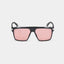 MSS2408-C1-56 ADUR SUNGLASSES MEN BLACK SHINY SILVER PINK