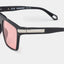 MSS2408-C1-56 ADUR SUNGLASSES MEN BLACK SHINY SILVER PINK