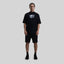 ROUGE T-SHIRT OVERSIZE BLACK - Monastery