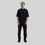 RUSTON T-SHIRT OVERSIZE BLACK - Monastery