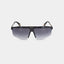 MSS2413-C11-63 ARAN SUNGLASSES MEN BLACK SHINY GOLD GRADIENT GREY