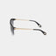 MSS2413-C11-63 ARAN SUNGLASSES MEN BLACK SHINY GOLD GRADIENT GREY