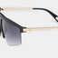MSS2413-C11-63 ARAN SUNGLASSES MEN BLACK SHINY GOLD GRADIENT GREY
