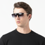 ARAN SUNGLASSES BLACK SHINY GOLD