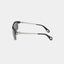 MSS2413-C10-63 ARAN SUNGLASSES MEN BLACK SHINY SILVER SOLID GREY WITH LIGHT MIRROW