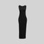 DRESS KNIT WOMEN LANCIA BLACK - Monastery