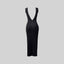 DRESS KNIT WOMEN LANCIA BLACK - Monastery