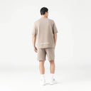 VIKRANT T-SHIRT OVERSIZED MEN TAUPE GRAY