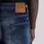 WHEELS DENIM SHORT MEN BLUE DENIM - Monastery